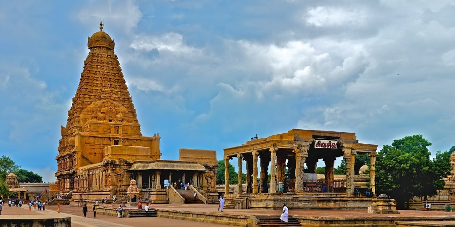 Brihadeshwara temple at Tanjore