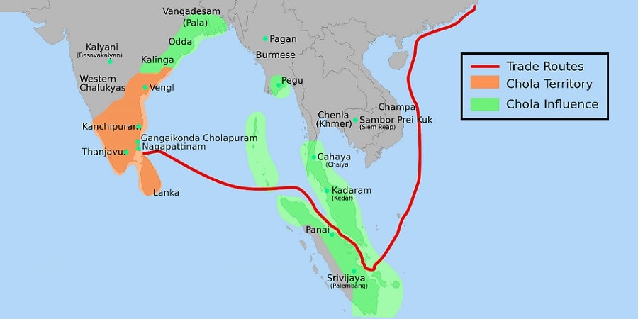 Map Of Chola Kingdom Chola Dynasty - (848-1279) - Founder, Map & Capital - Wbpscupsc