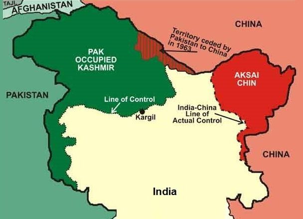 Land Borders Of India 15107 Km Location And Standard Time Ist