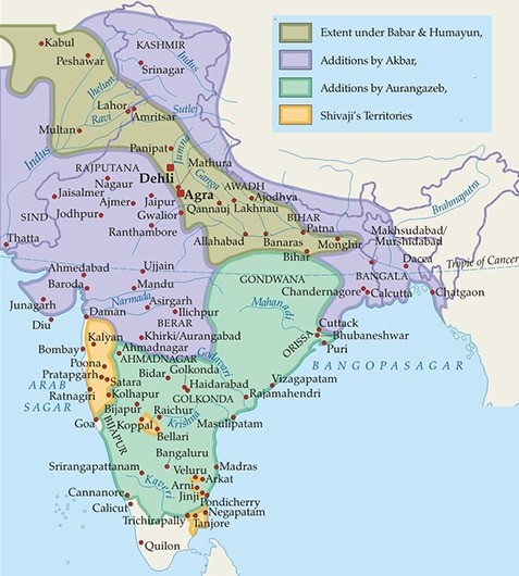 mughal empire history sher shah suri akbar shah jahan aurangzeb