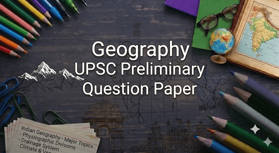 Geography UPSC Preliminary Question Paper
