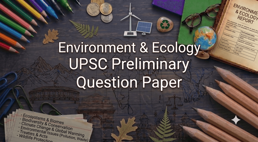 Environment & Ecology - UPSC preliminary Question Paper