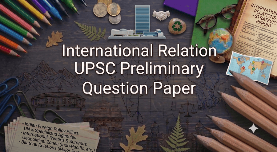 International Relation - UPSC preliminary Question Paper